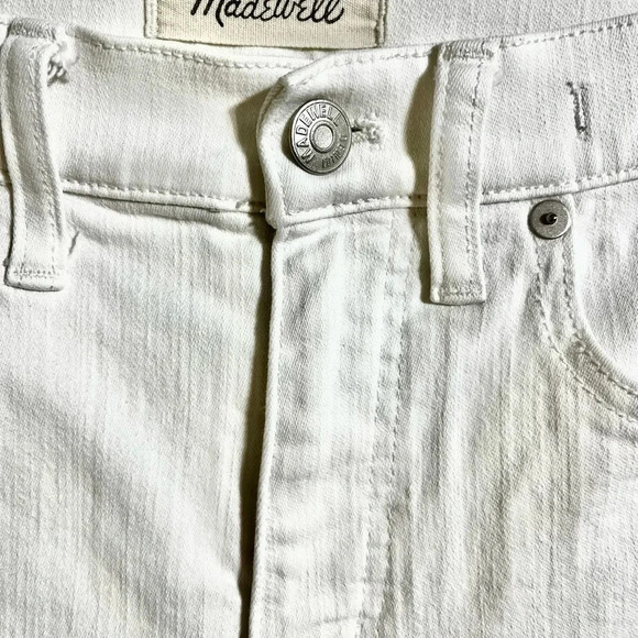 Madewell Tall 9" High-Rise white Skinny Jeans size 27T - Picture 5 of 14